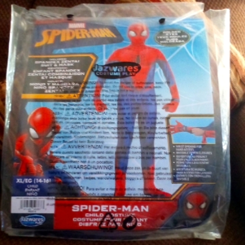 Boys Size XL (14-16) Spiderman Costume